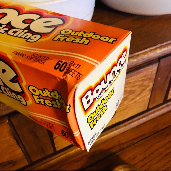 Vintage Bounce fabric softener new box 60 sheets Outdoor Fresh 1987 laundry - Picture 4 of 12